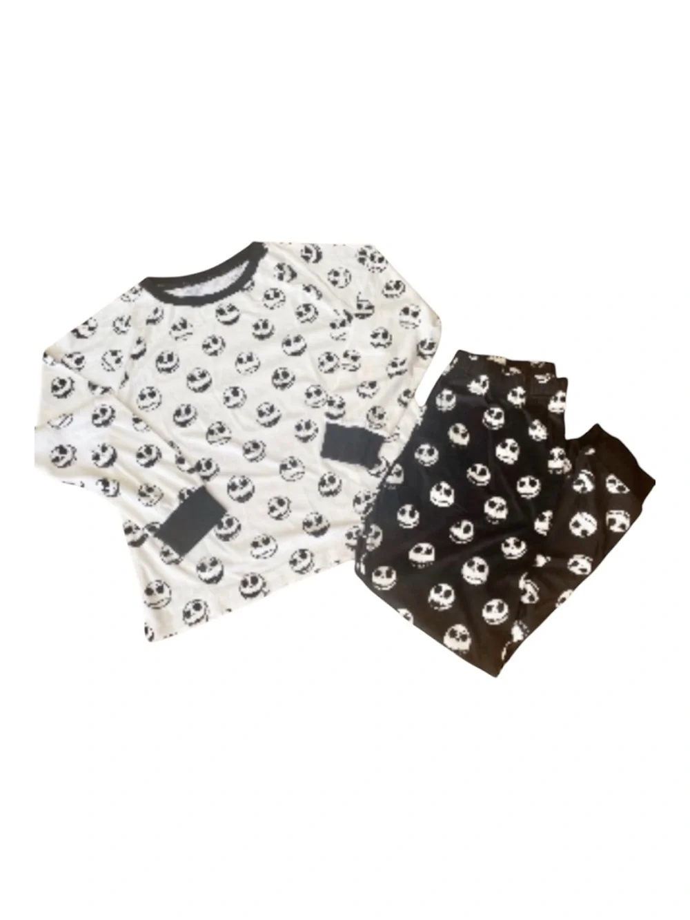 Disney Nightmare Before Christmas Jack Skellington Women’s Fleece Pajama Set - Picture 2 of 5